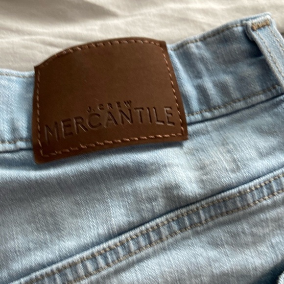 J. Crew Light Wash Distressed Jean Shorts - Picture 4 of 9